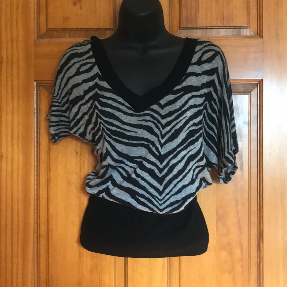 Vanity Zebra print top